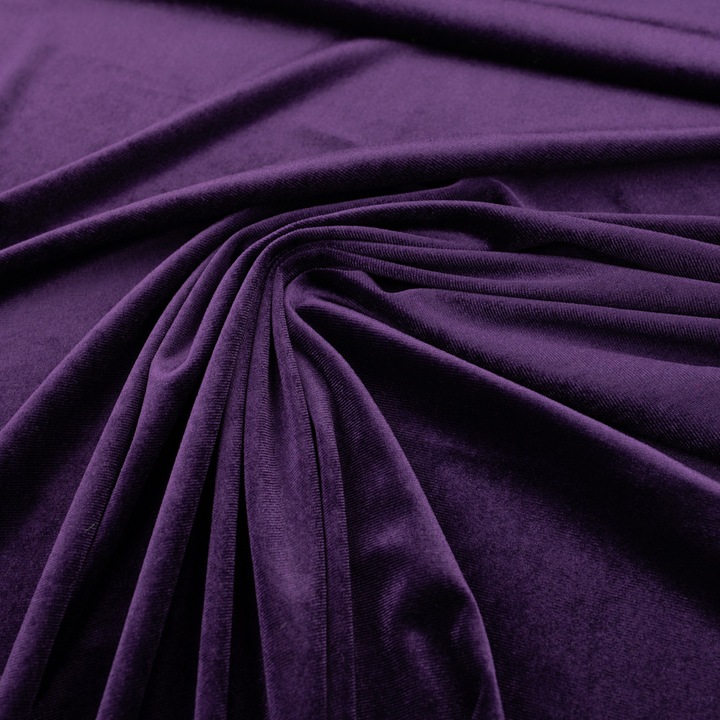 Textil velúr anyag Kompanio mov 150cm 280g/m 0,5m