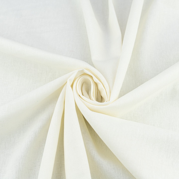 Textil anyag Kompanio len viszkóz ekrü 140cm 230g/m