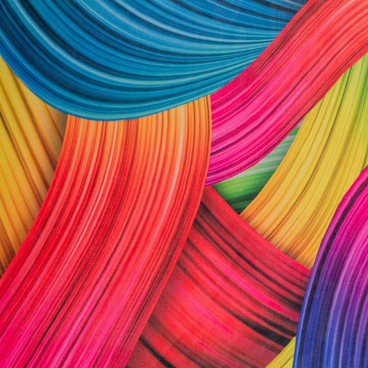 Anyag sifon textil Kompanio többszínű 150x0.5cm enyhén elegáns