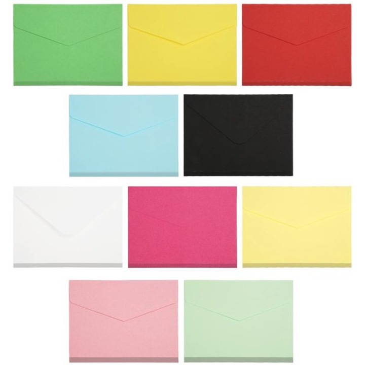 Mini színes borítékok 10.3x8 cm, 100 db-os szett