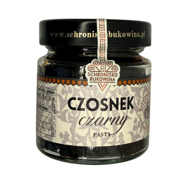 Pasta de usturoi negru 200 g 100% - Schronisko Bukowina