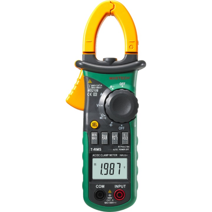 Cleste Ampermetric Digital Mastech MS2108 True RMS AC/DC cu Inrush, 660A, Auto Range
