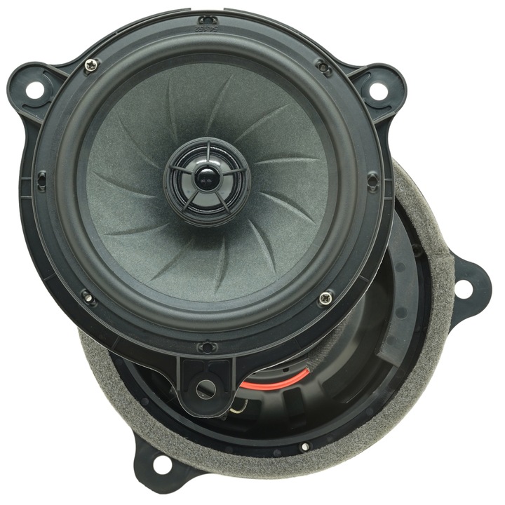 Set difuzoare auto coaxiale usi spate Dacia Dokker 2013-2017 Eton PFX 16 16.5cm 70W cu inele si mufa adaptoare