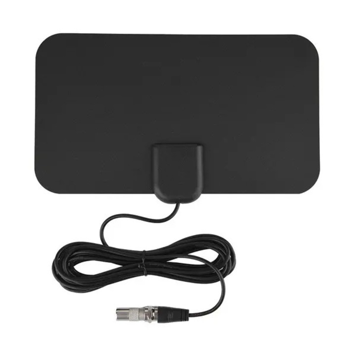 Antena TV interior 25 dB, negru, 12x21x0.06cm