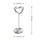 Set 10 agrafe inima, metal, argintiu, 8.5x3.3x2.8cm