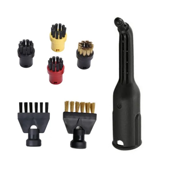 Set accesorii perii si duza abur pentru aparate de curatat cu abur 6x6x19cm