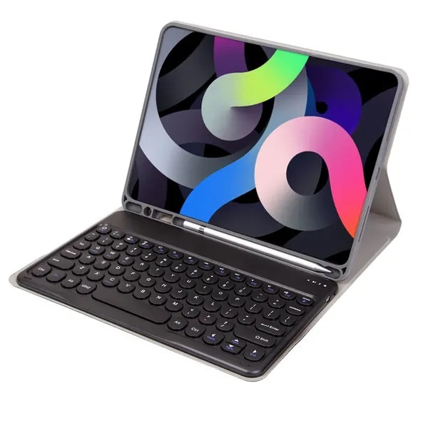 Husa tastatura Bluetooth pentru Samsung Galaxy Tab A8 10.5 (X200/X205) CN-k0504-260821-760, cu mouse si suport pentru stylus, protectie TPU, negru, 29.3 x 21.5 x 2.5 cm
