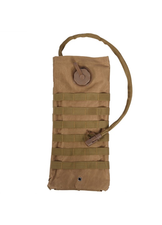 Túrahátizsák 2.5L hidratáló tartállyal, khaki, tartós, vízálló