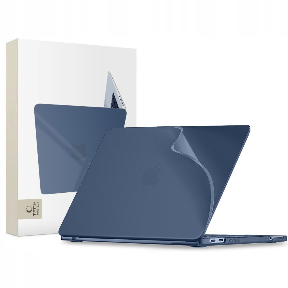 Carcasa laptop Tech-Protect SoftShell compatibila cu MacBook Neo 13 inch, Matte Indigo