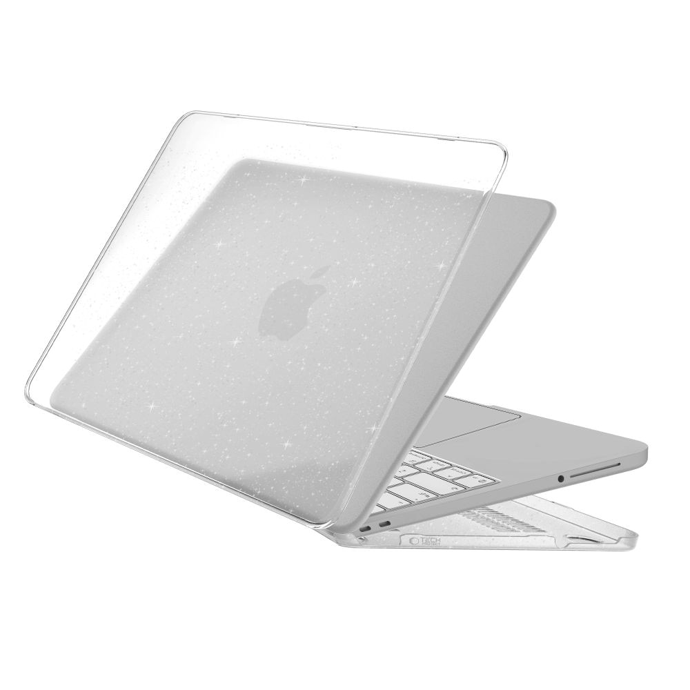 Carcasa laptop Tech-Protect SmartShell compatibila cu MacBook Neo 13 inch, Glitter Clear