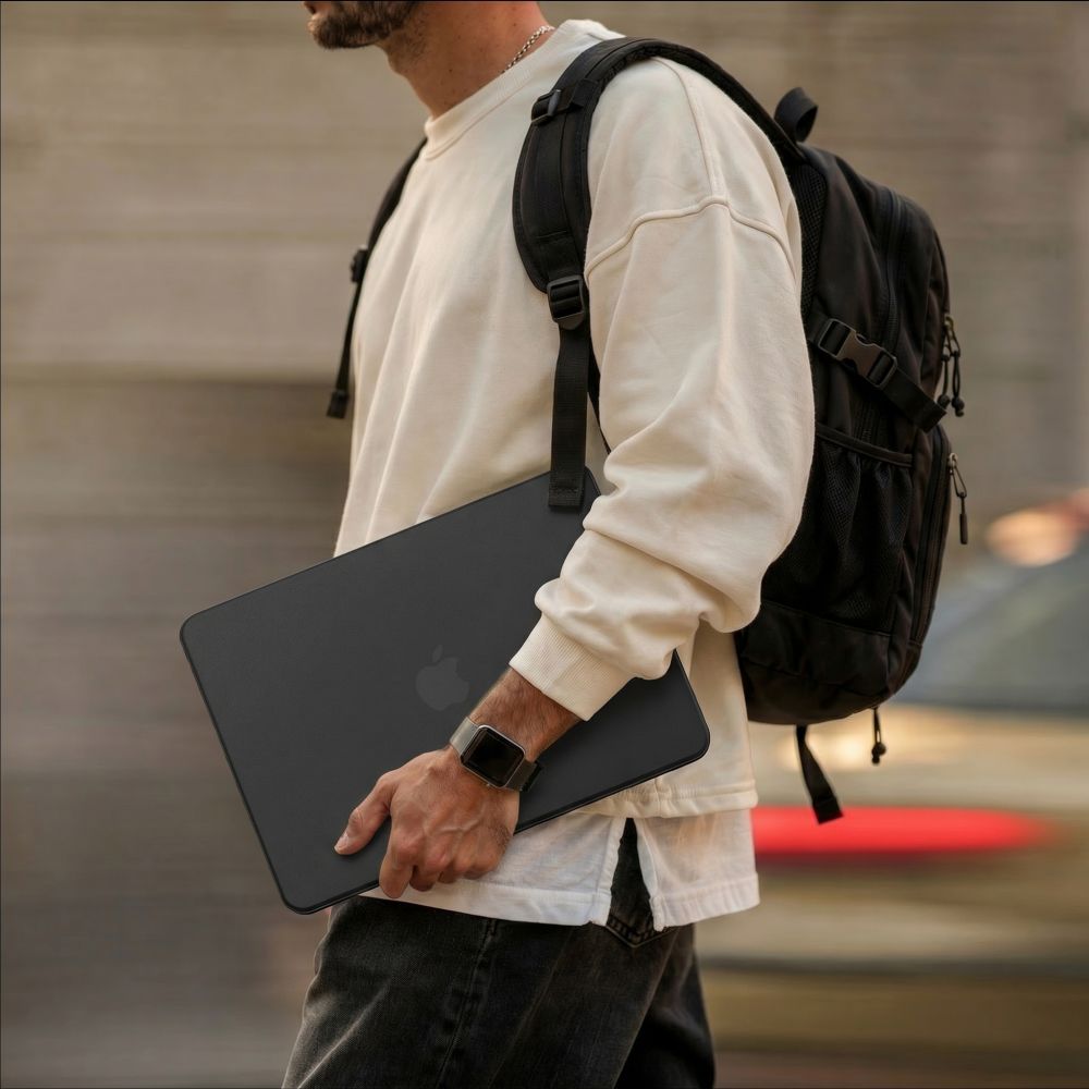 Carcasa laptop Tech-Protect SmartShell compatibila cu MacBook Neo 13 inch, Matte Black