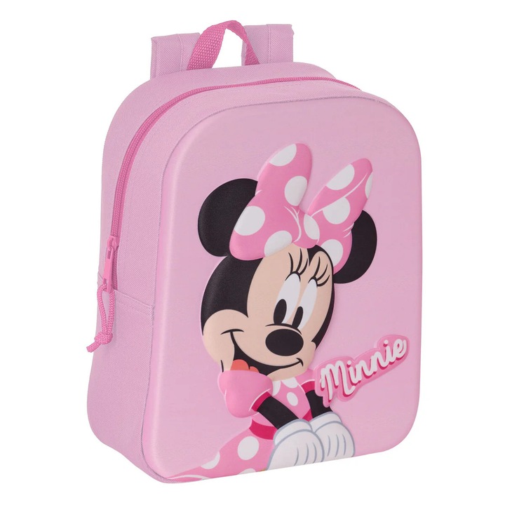 Minnie Mouse 3D rózsaszín gyerek hátizsák, 22 x 27 x 10 cm