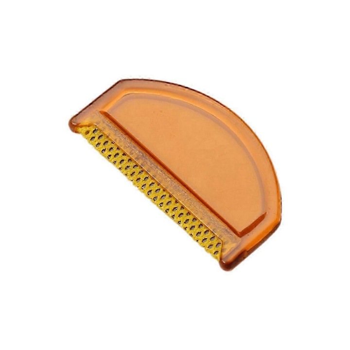 Pulóverfésű, kétoldalas, sárga, kompakt, 15x5cm