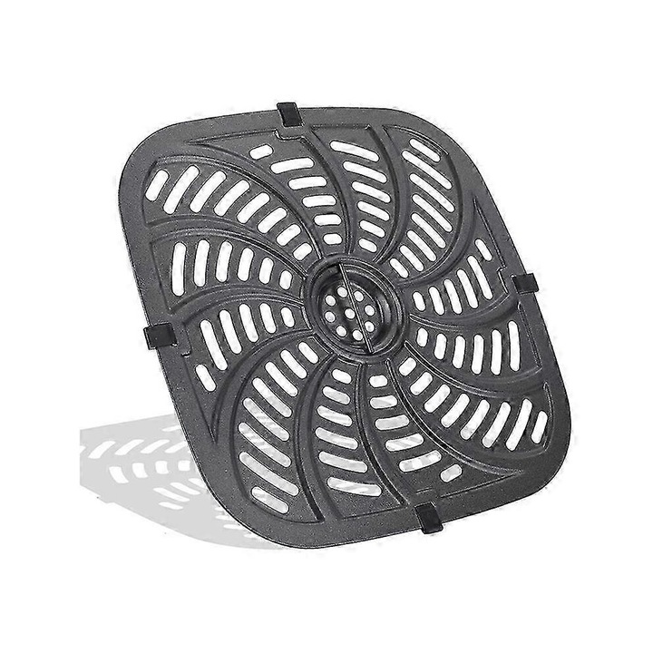 Chefman 10x10cm fekete tapadásmentes grill serpenyő légsütőhöz