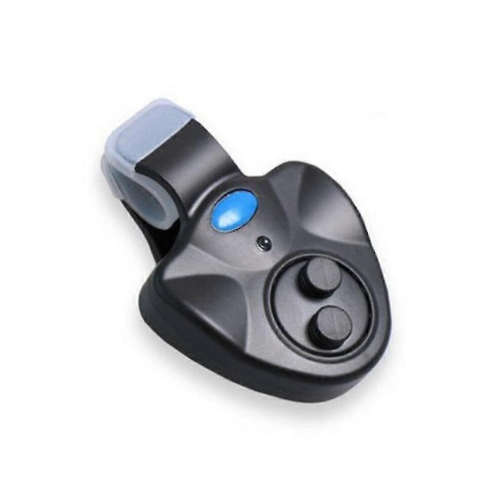 Sistem semnalizare pescuit electronic, LED, negru, 6.5x6.5x4cm, set 1 buc