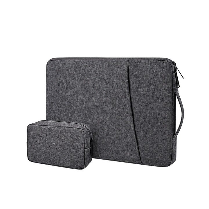 Laptop tok 14-15 hüvelykes, szürke, 38.5x27x3 cm, vízálló, több rekeszes
