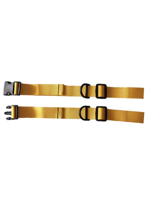 2 db állítható mellkaspánt készlet, fekete, 25-75cm, nylon