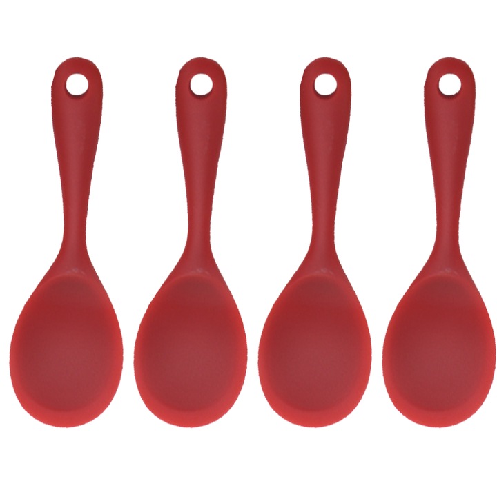 Linguri cu fante, silicon alimentar, ergonomice, rezistente la caldura, set