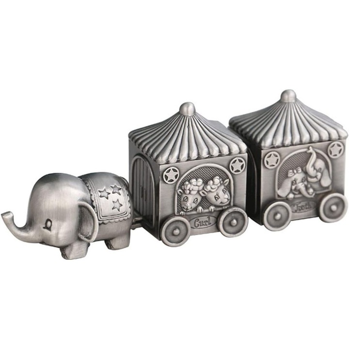 Cutie metalica pentru dinti de lapte copii unisex primul an