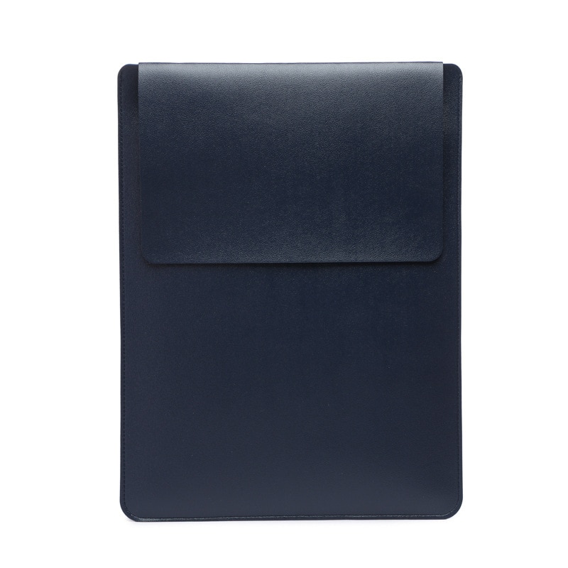 Husa pentru laptop din PVC captusita, ultra-subtire, rezistenta la apa si praf, bleumarin, 15–16" (37.5 x 28 x 2 cm)