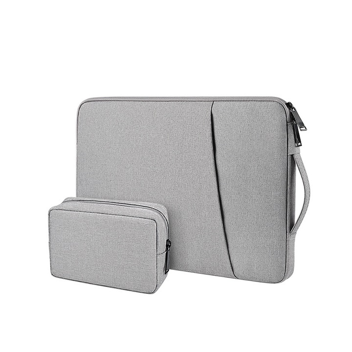 Laptop tok 14-15 hüvelykes, szürke, 38.5x27x3cm, vízálló, több rekeszes