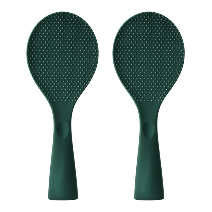 Lingura orez profesionala antiaderenta cu suport si maner ergonomic, negru