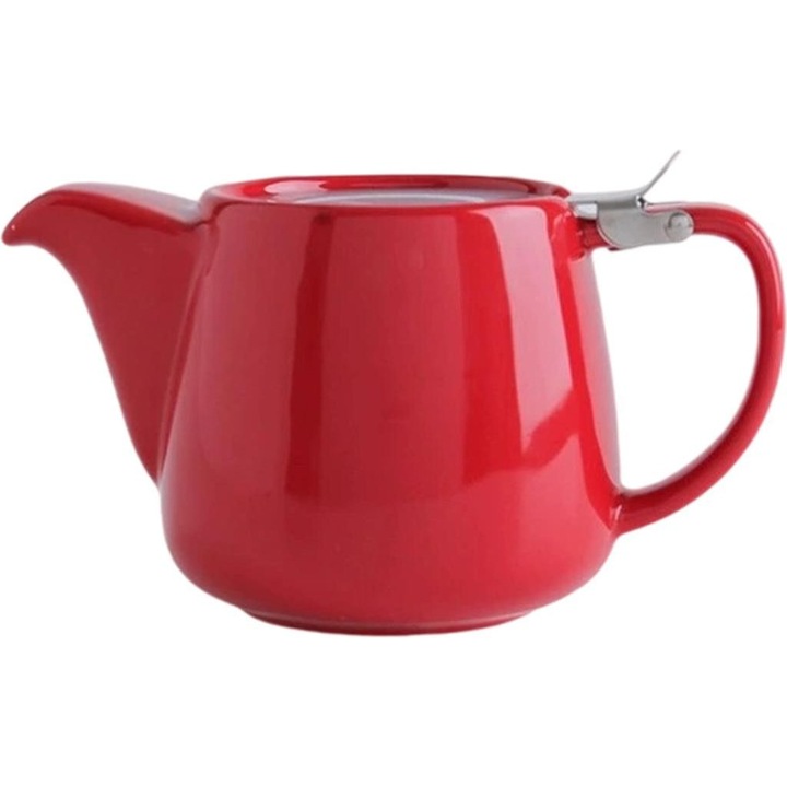 Kerámia teáskanna infúzorral, 550ml, piros