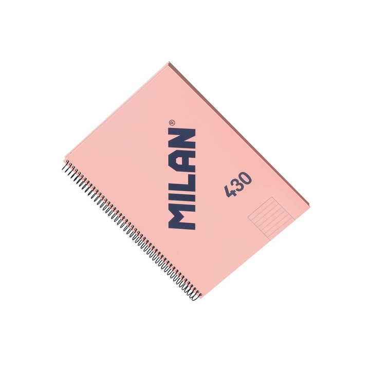 Caiet Milan®, Dictando, A4, 80 file, 95 g/m², 210 x 297 mm, Coperta Hartie, Spirala, Pagini liniate, Scoala generala, Liceu, Facultate, sku11