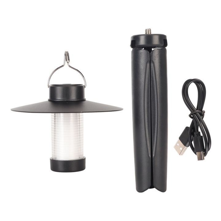 LED lámpa, szabályozható, víz- és ütésálló, kompakt, USB-ről tölthető