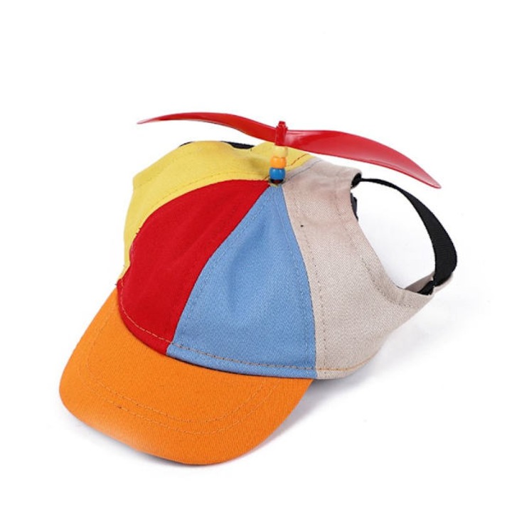 Palarie cu elice pentru caini, ajustabila, multicolor, marimi S-M-L