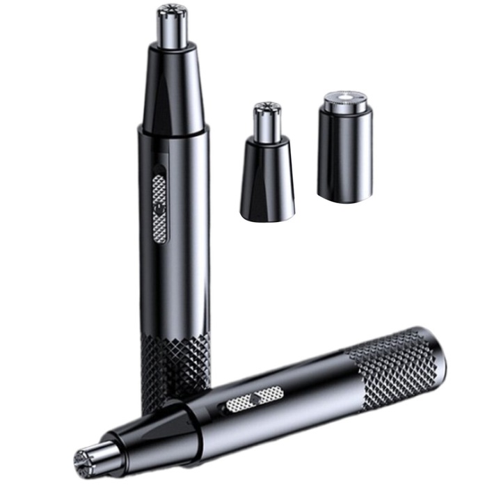 Orrszőrnyíró 2 az 1-ben, rozsdamentes acél, USB, kompakt