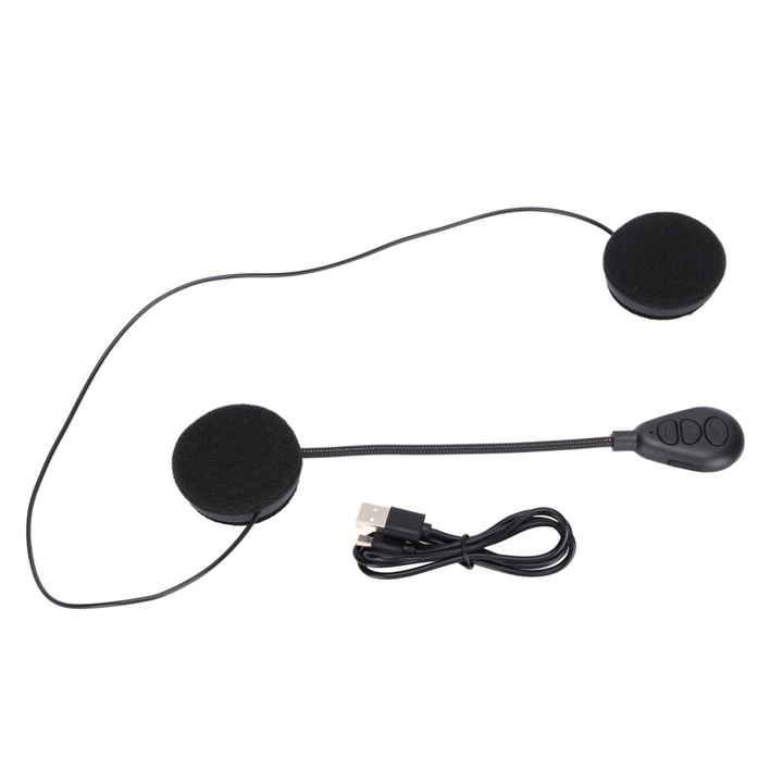 Bluetooth fülhallgatók, hosszú üzemidő, vízálló, fekete