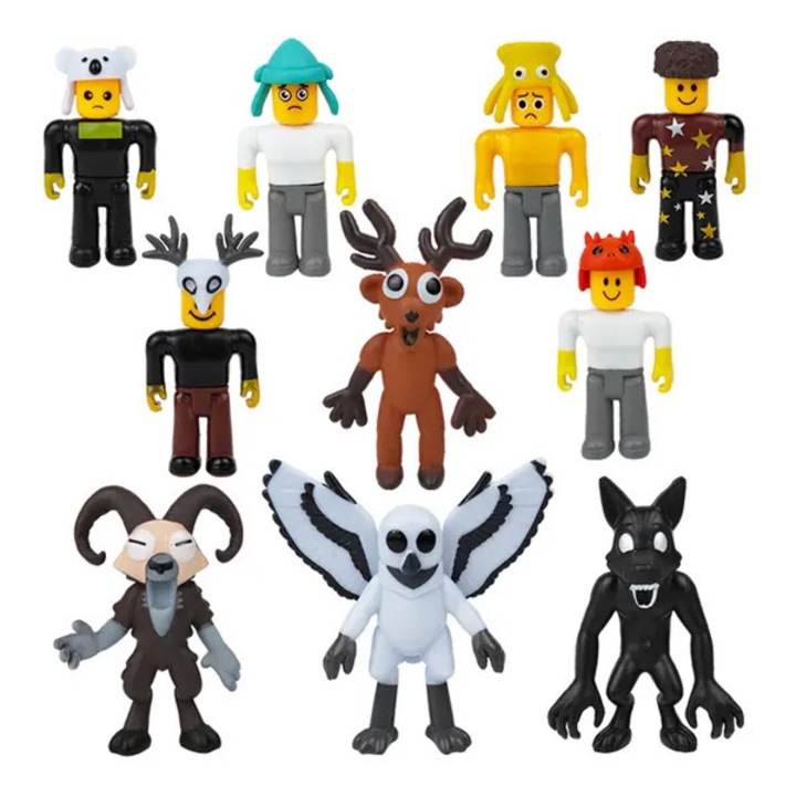 10 darabos figura készlet 99 Natter i Skogen, többszínű, 7.5cm