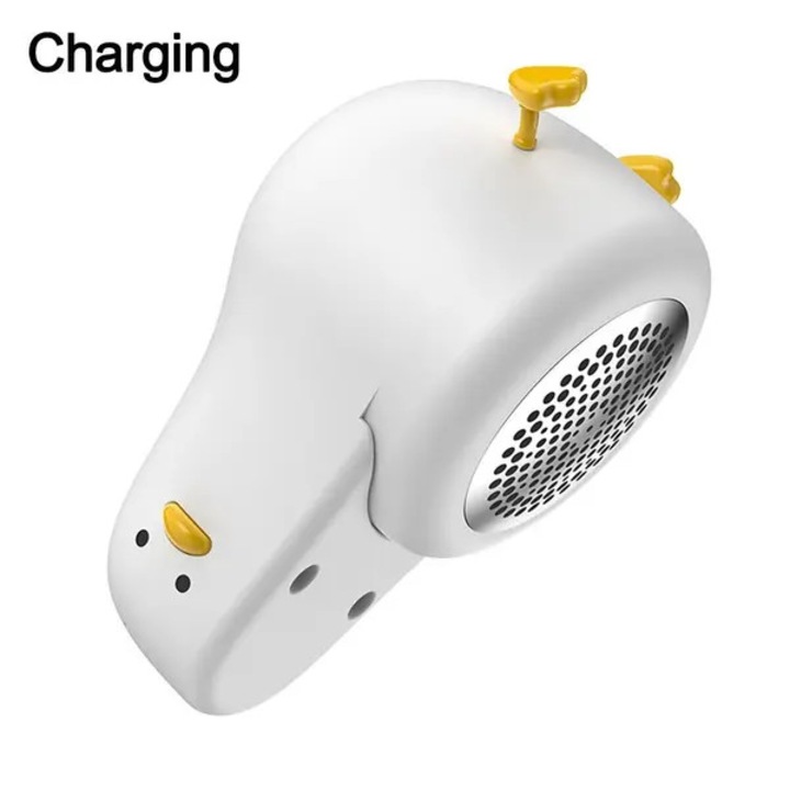 Elektromos szöszeltávolító, fehér, 7.5cm, USB-ről tölthető