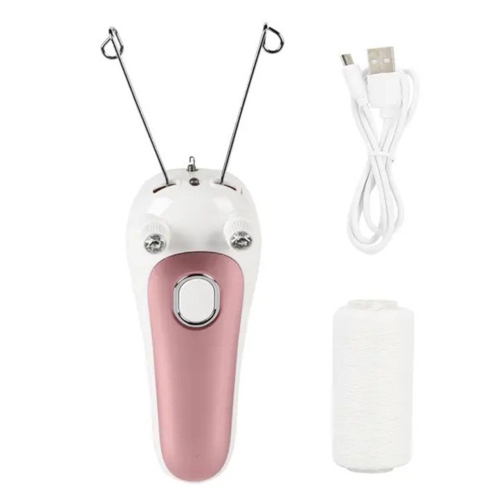 Epilátor vezetékes, elektromos, rózsaszín, USB, hordozható