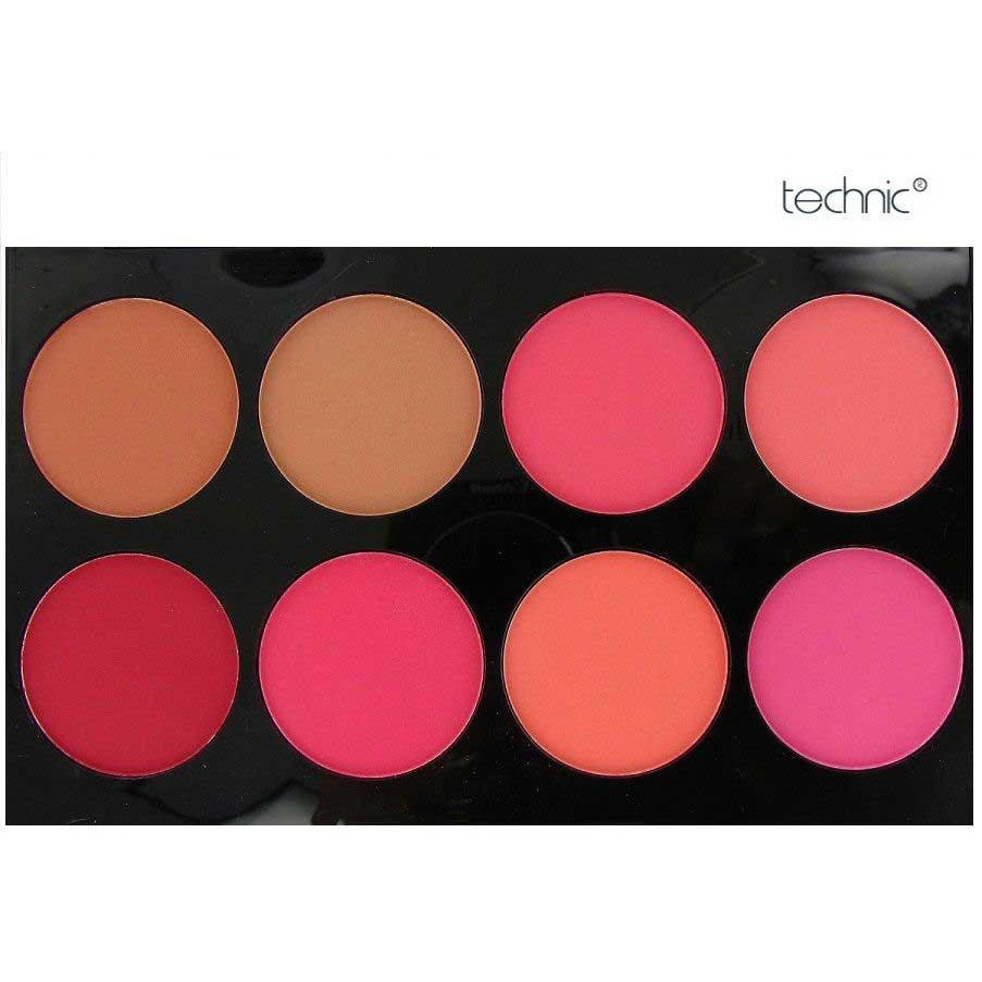 Trusa Cu 8 Blushuri in Nuante Mate pentru Conturare TECHNIC Colour Fix Blush Palette