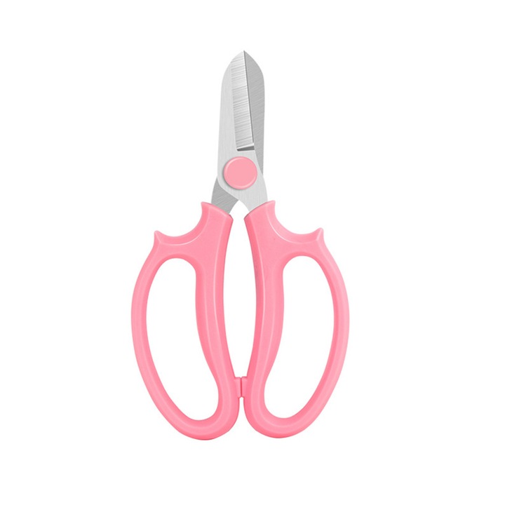 Kerti olló, rozsdamentes acél, ergonomikus, sokszínű, 15cm