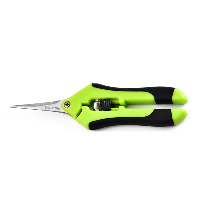 Ergonomikus kerti olló, precíz vágás, többszínű, 18cm