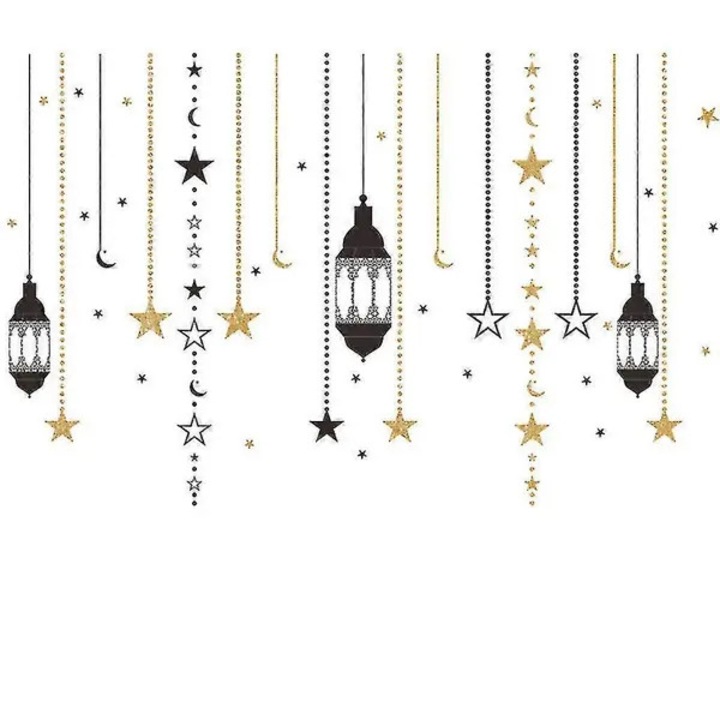 Ramadan Kareem falmatrica, fekete, 123x78cm, PVC