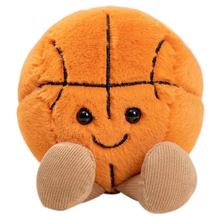 Plüss sportjáték, foci és kosárlabda, puha, 14cm