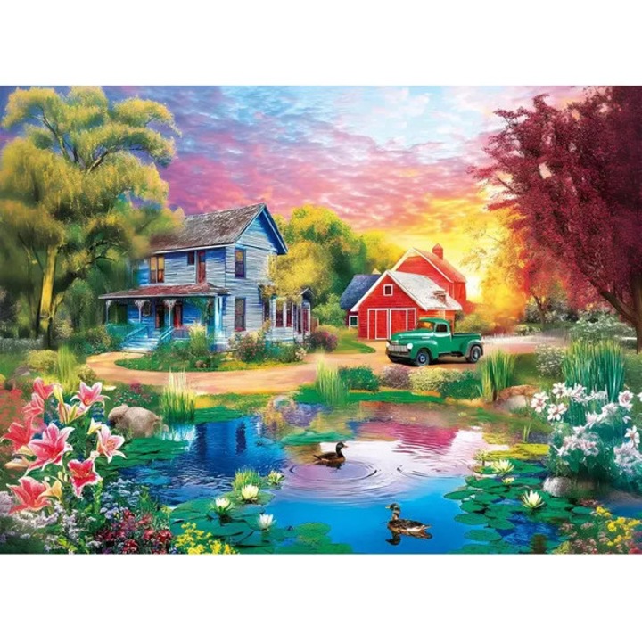 Puzzle 500 darabos, vidéki táj, többszínű, 52x38cm