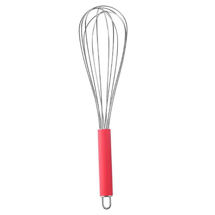 Tel din otel inoxidabil pentru batut oua, mana, confortabil, 25cm