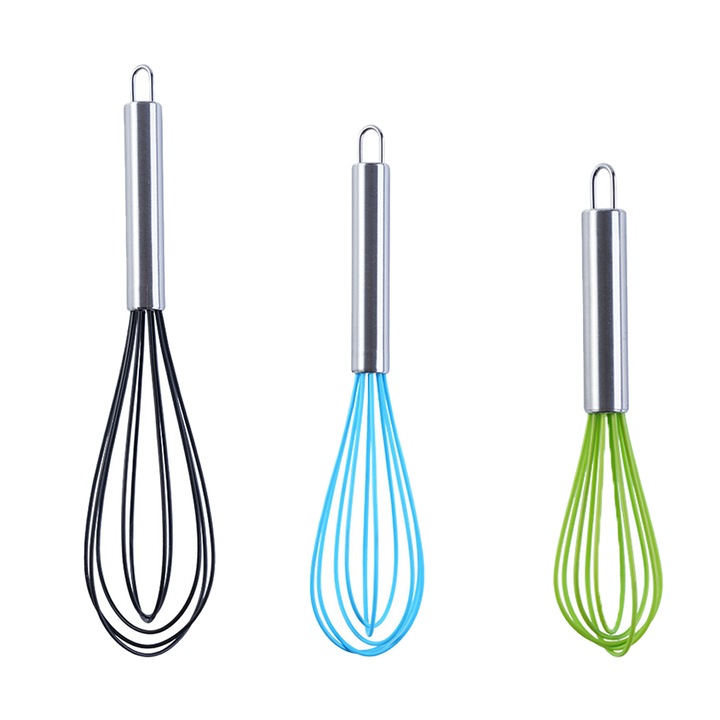 Set 3 teluri silicon rezistent multicolor 20x5cm