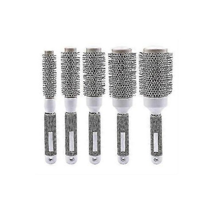 Professzionális körkefe hajszárításhoz, kerámia, nano ionos, 19-53mm, ergonomikus