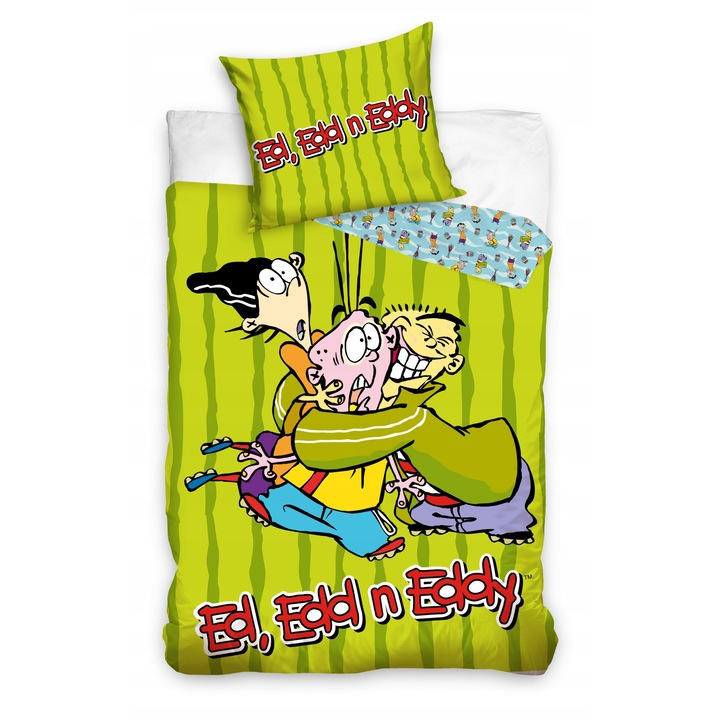 Carbotex Ed Edd Eddy zöld ágynemű 160x200x70x80 cm