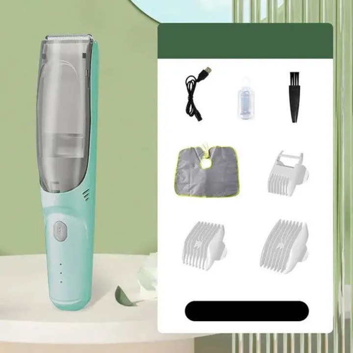 Gyermek hajvágó, vákuum technológia, kerámia pengék, vízálló, 3-12mm, fehér