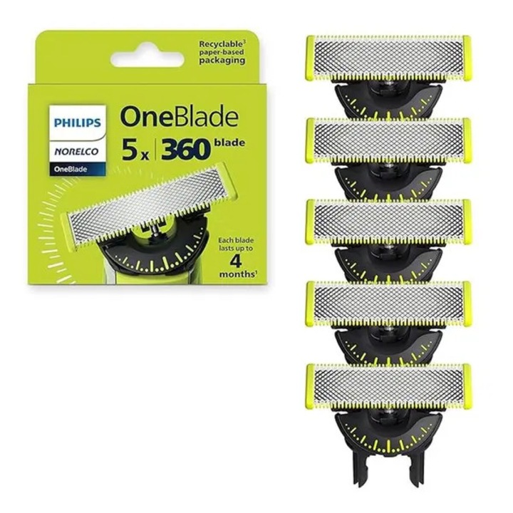 Set 5 db OneBlade 360 cserepenge, többszínű