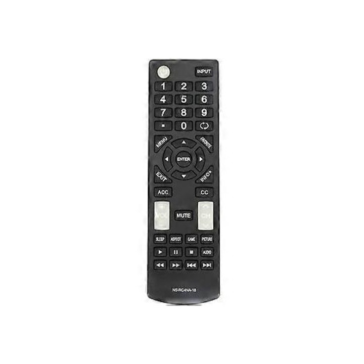 Univerzális távirányító Insignia NS-RC4NA-18 televíziókhoz, fekete, 18x5cm