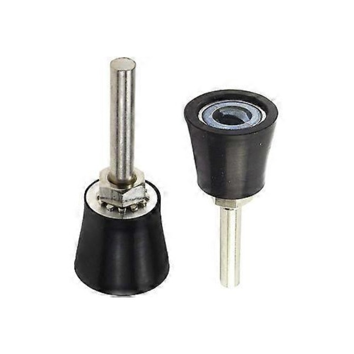 2 db csiszolókorong tartó készlet, 2.5cm, gumi-alumínium, 6.35mm