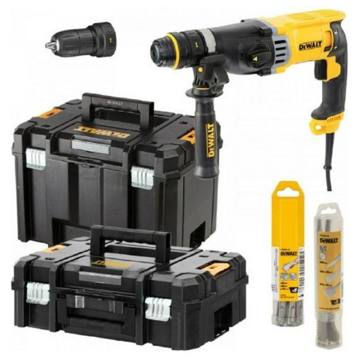 Rotopercutor DeWalt D25144K1-GR 900W 3J galben 28x65x30cm set